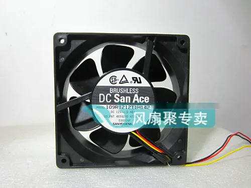 

Original Sanyo 109R1212T1H142 12cm 120*120*38MM 12V 0.48A 3 wire cooling fan