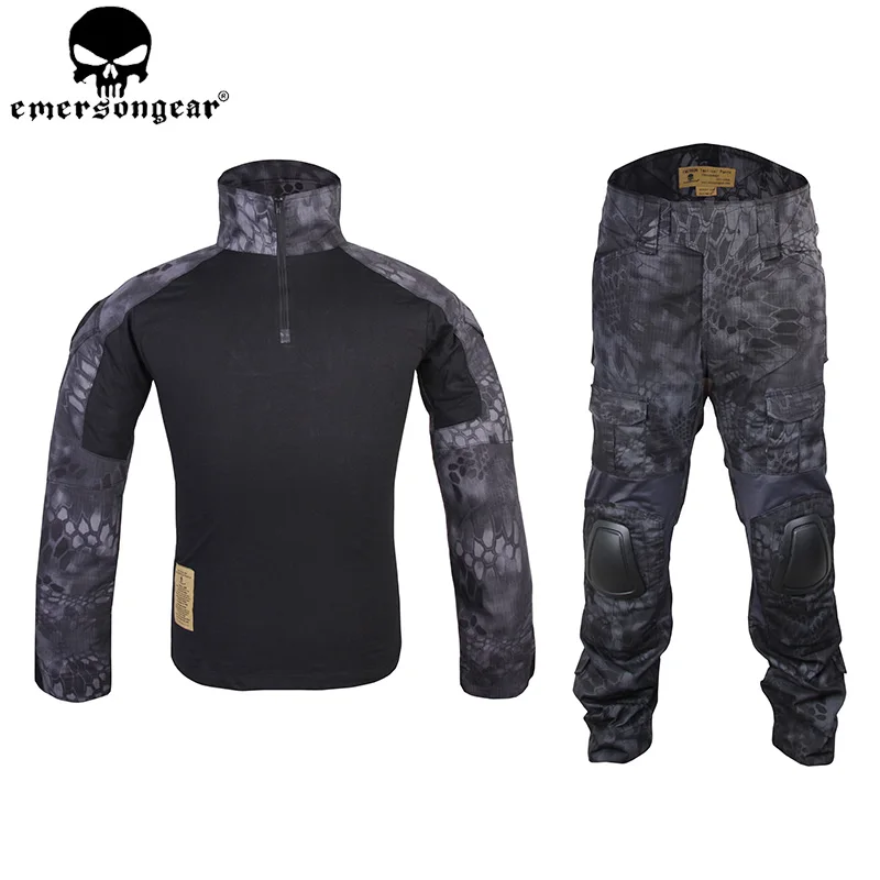 Emerson Gen2 BDU тактическая боевая униформа тактическая рубашка брюки с наколенники налокотники Airsoft на открытом воздухе охотничий костюм TYP EM6927
