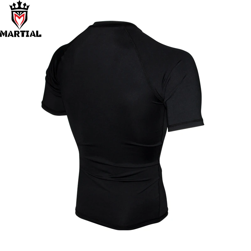 Martial :New Arrival blank men bjj compression shirt jiu jitsu t- boxing MMA rashguard jersey |