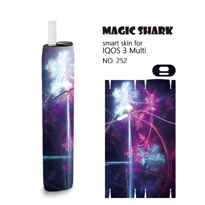 Magic Акула стерео Луна земля пленка Стикеры для технология 3 мульти IQOS3 печати