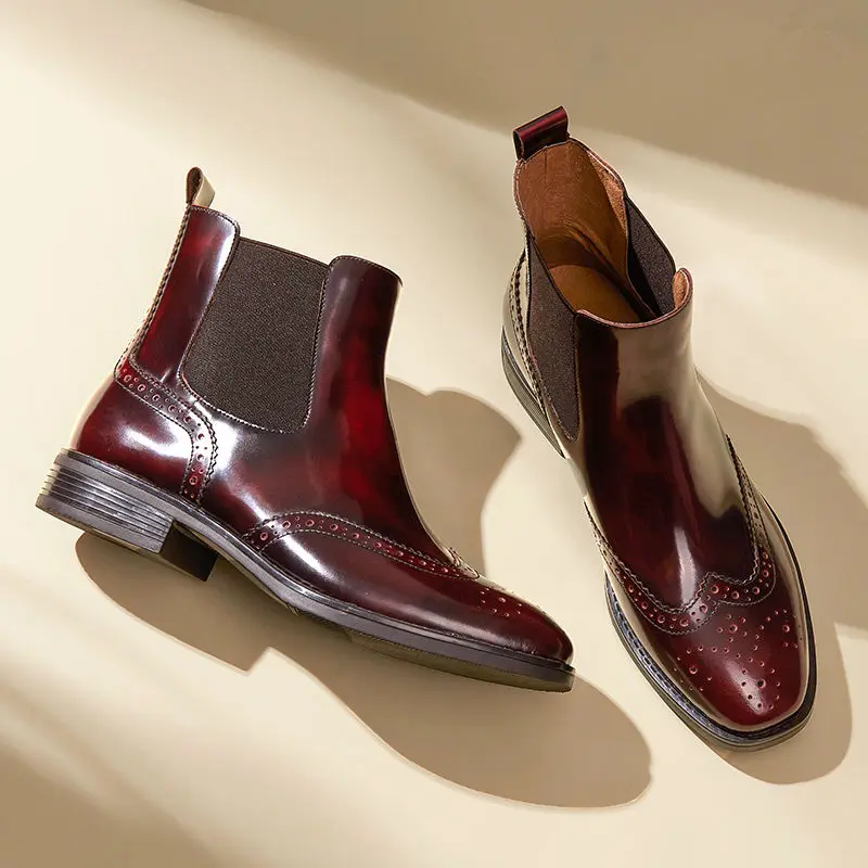 BeauToday пояса из натуральной кожи ботинки челси для женщин Качество Лакированная