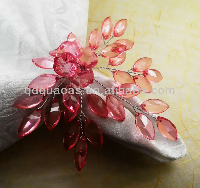 

beaded wedding napkin ring, napkin holder, decoration napkin ring