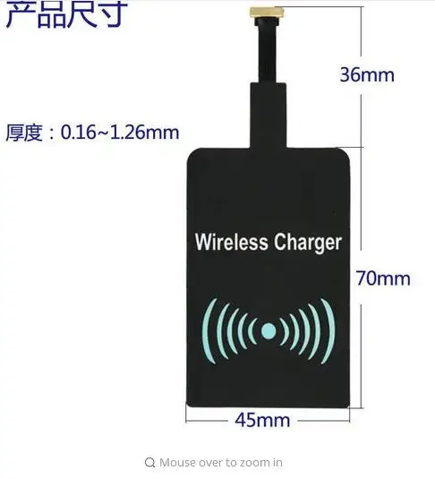 Android Micoro универсальное беспроводное зарядное устройство USB QI портативный
