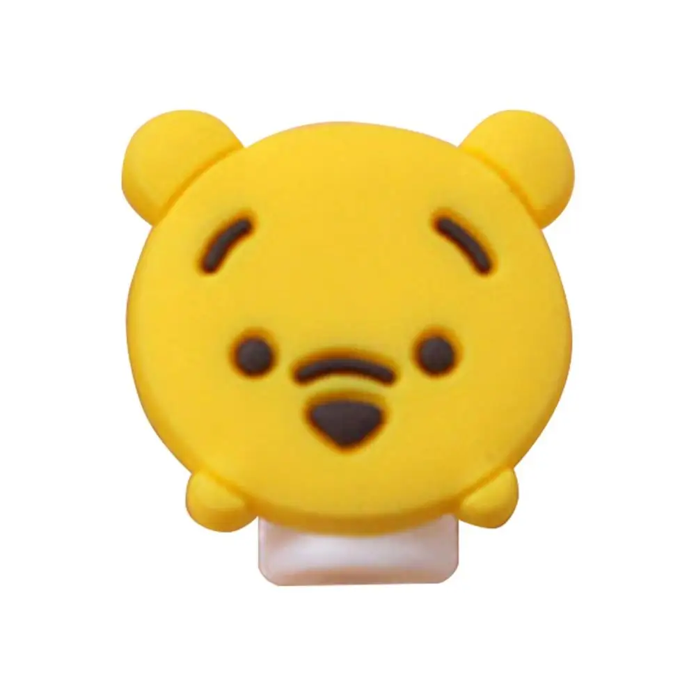 Winnie Bear Прекрасный мультфильм зарядное устройство для сматывания кабеля защитный чехол Saver 8 Pin линия передачи данных протектор наушников шнур защиты рукава провода крышка - Цвет: Winnie Bear