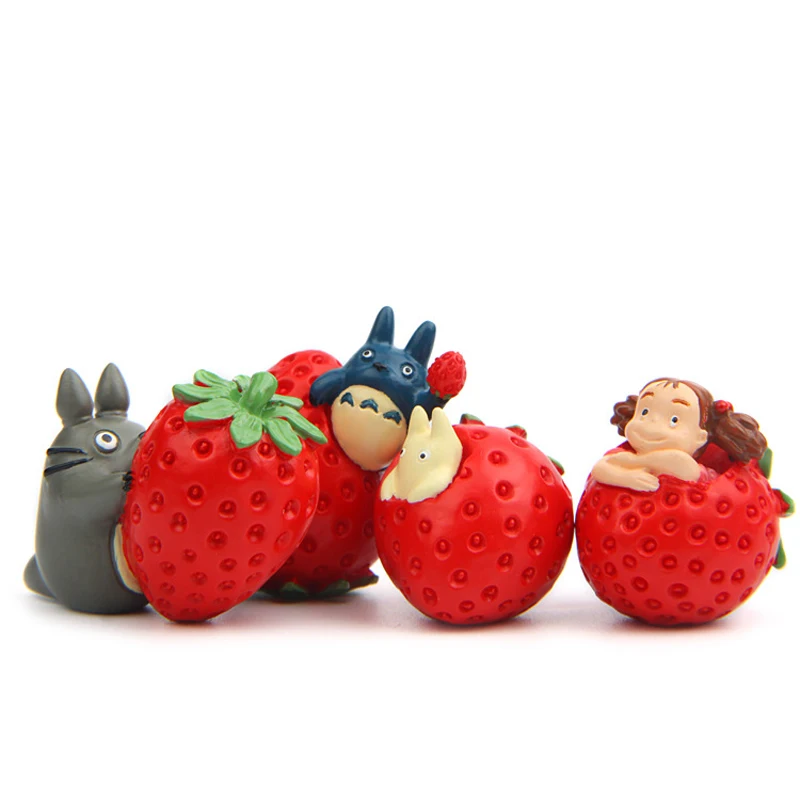 4 шт. фигурки Totoro клубника|Игровые и трансформеры| |