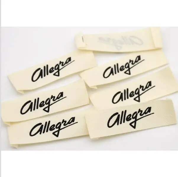 Оптовая продажа ярлыки для одежды на заказ тканые этикетки фирменные с логотипом