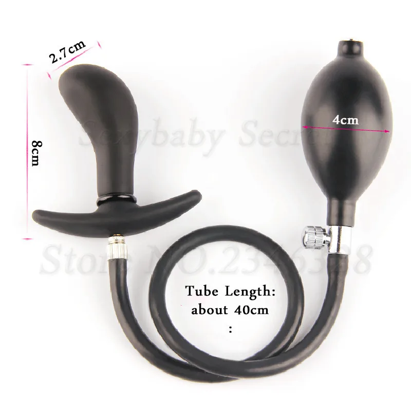 Силиконовый большой надувной фаллоимитатор Anus Buttplug Extender Dilatador Гинекологическое