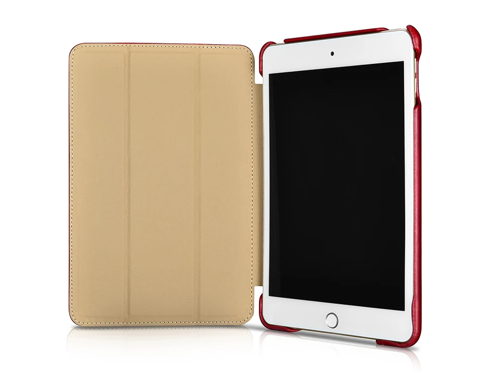 ICARER для iPad Mini чехол винтажный из натуральной кожи флип-Фолио умный чехол для iPad Mini 5 чехол Авто спящий мешок