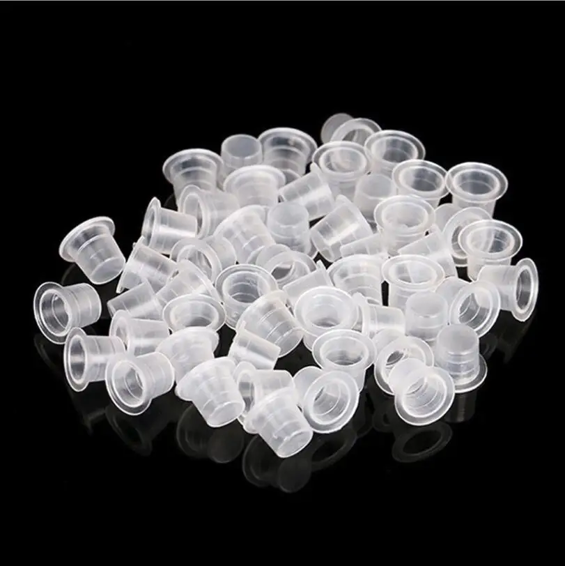 500 шт. белые чернила для татуажа пигментные из ПВХ колпачок перманентного макияжа