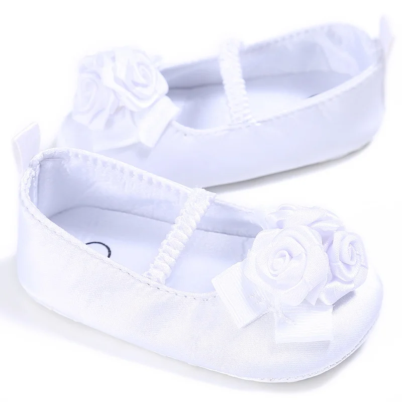 2018 с цветочным принтом украшением Обувь плоской подошвой для девочек Ремешок на