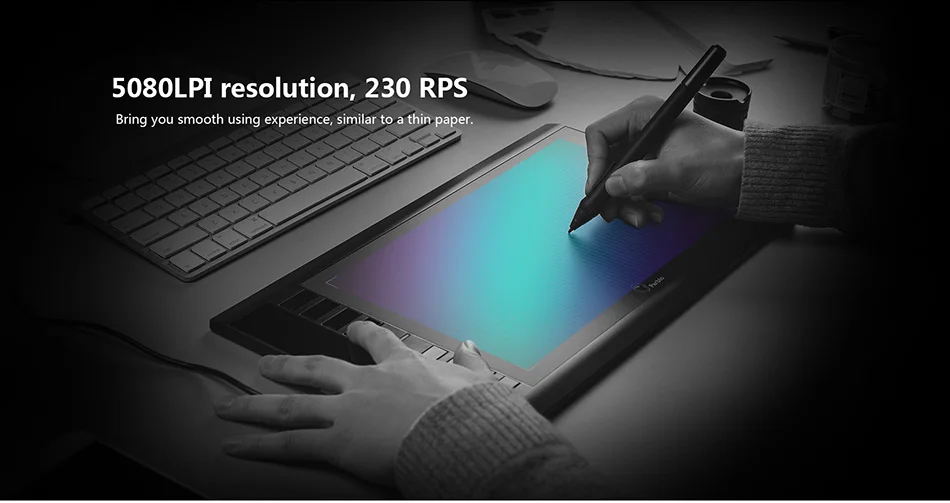 Parblo A610 цифровой планшет графический планшет 5080 LPI разрешение планшет для рисования+ чистящий набор