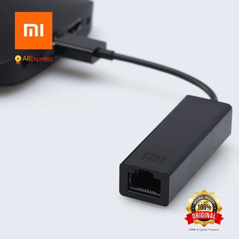 Оригинальный Xiaomi USB для RJ45 Внешняя Ethernet карта lan адаптер 10/100 Мбит/с xiaomi TV BOX 3 Pro 3s Mac