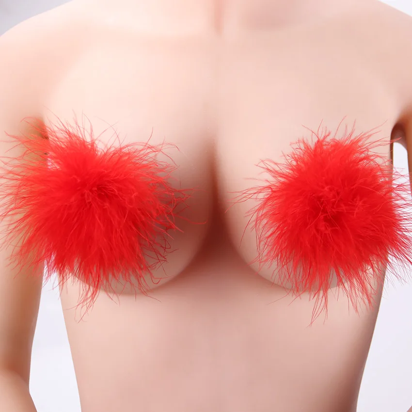 1 пара женское нижнее белье с перьями|intimates accessories|nipple cover pastiesnipple pasties |