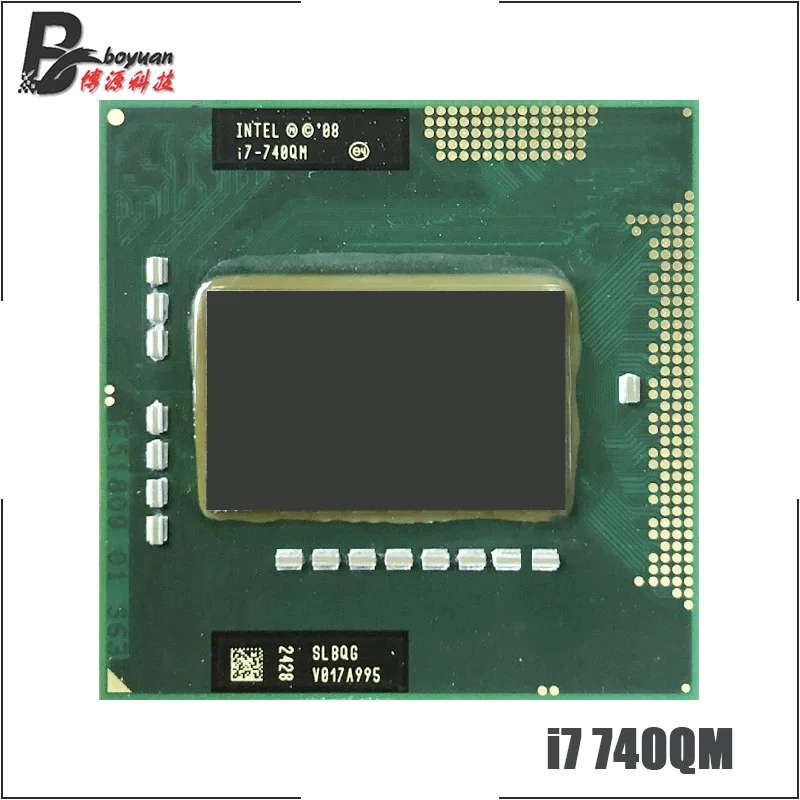 Intel Core i7-740QM i7 740QM SLBQG 1,7 ГГц четырехъядерный Восьмиядерный процессор Процессор 6 Вт 45 Вт Разъем G1/rPGA988A