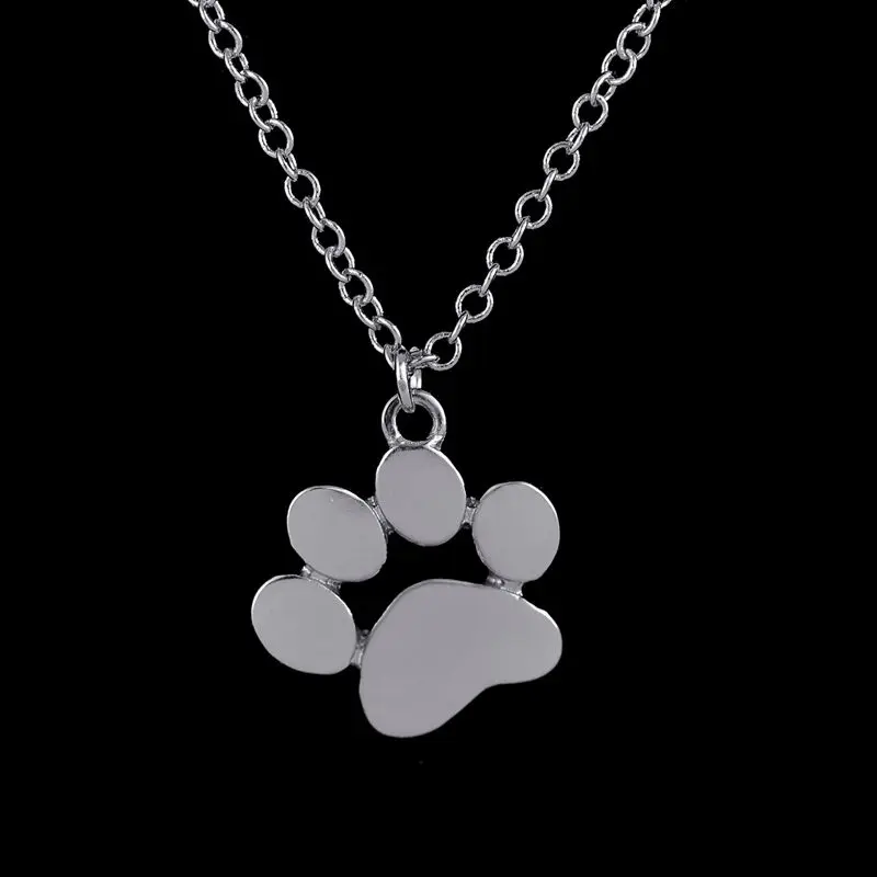 Oly2u Новые ожерелья Цепочки и tassut кошка собака отпечаток лапы животного Jewelry Для