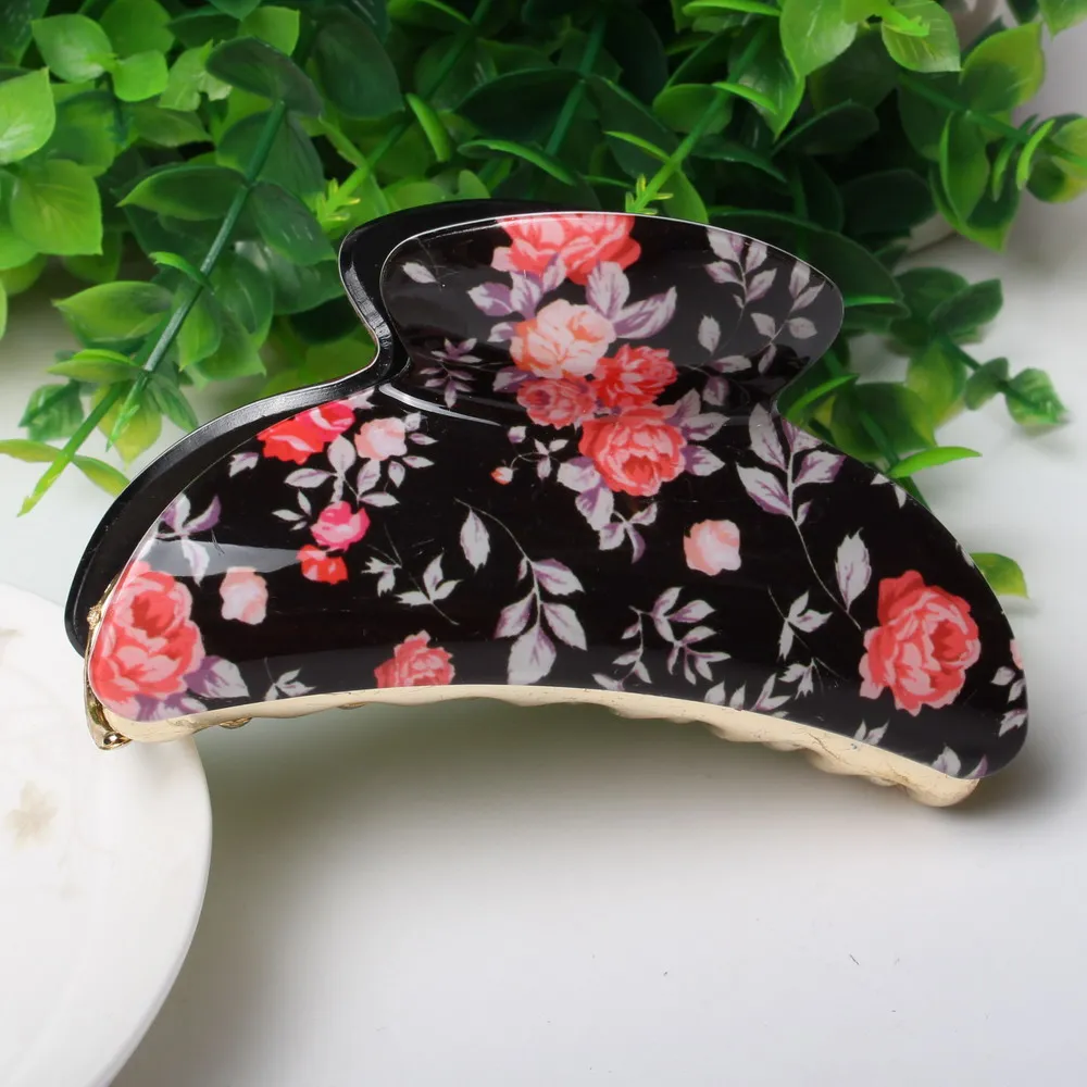 Блестящая заколка для волос большого размера Высококачественная блестящая в