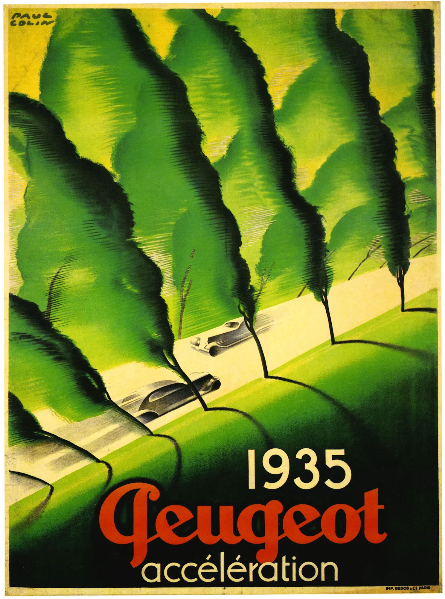 Винтажные рекламные плакаты ускорение peugeot 1935 классические картины на холсте