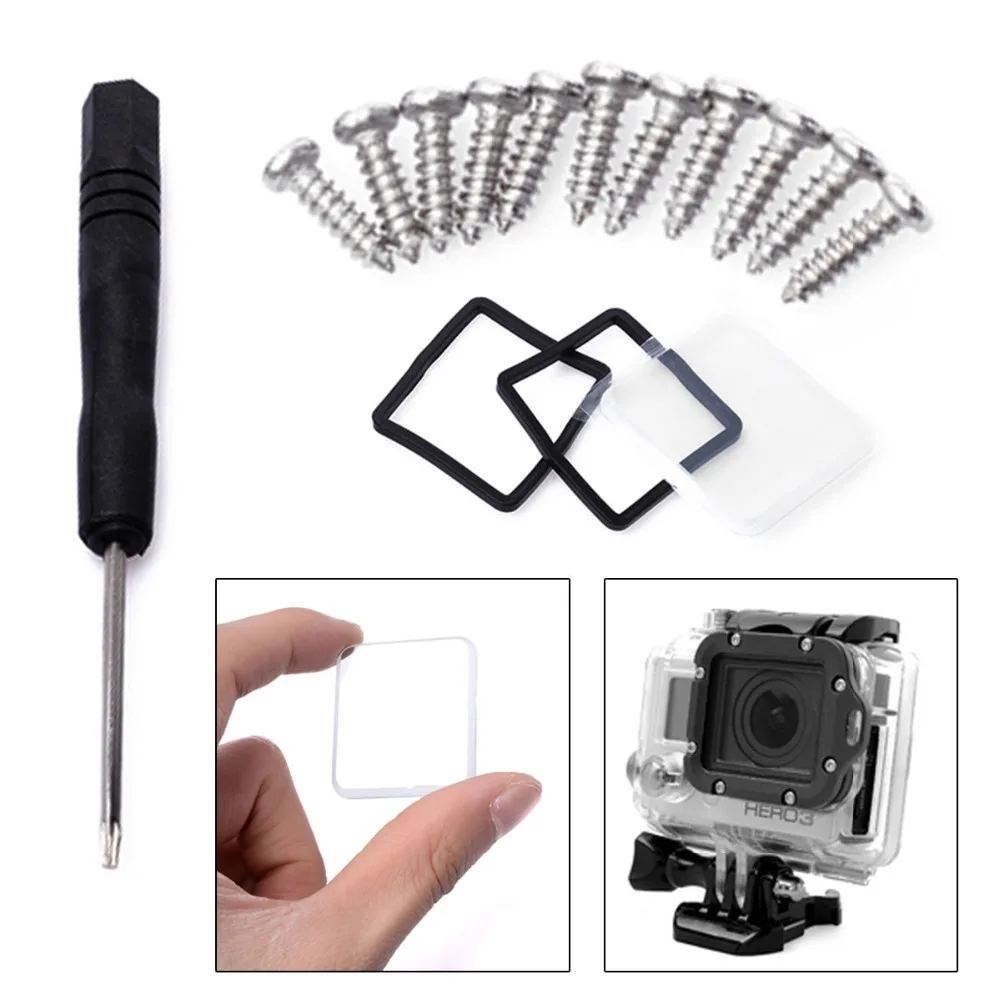 

New Waterproof Cover Lens Housing Protecting Replacement Kit For Gopro Hero 3 gopro lens