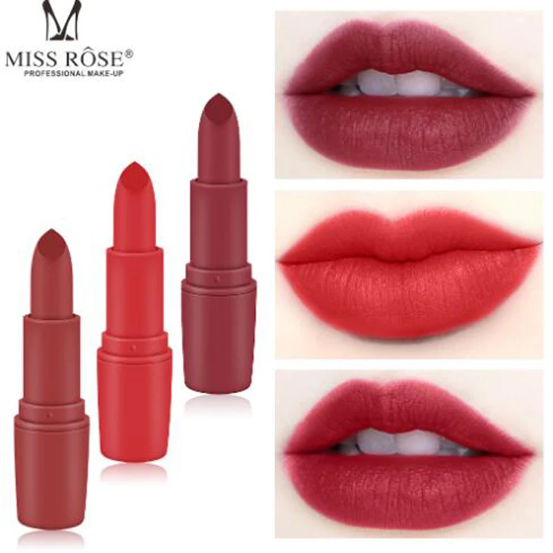 MISS ROSE новая матовая губная помада в виде пули для макияжа черная телесного цвета