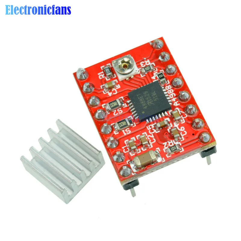 Драйвер шагового двигателя Reprap A4988 модуль платы для Arduino детали 3D-принтера