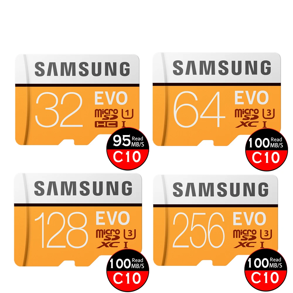 SAMSUNG Micro SD карта памяти 32 Гб 64 128 MicroSD U3 4K Max 100 м/с TF | Компьютеры и офис