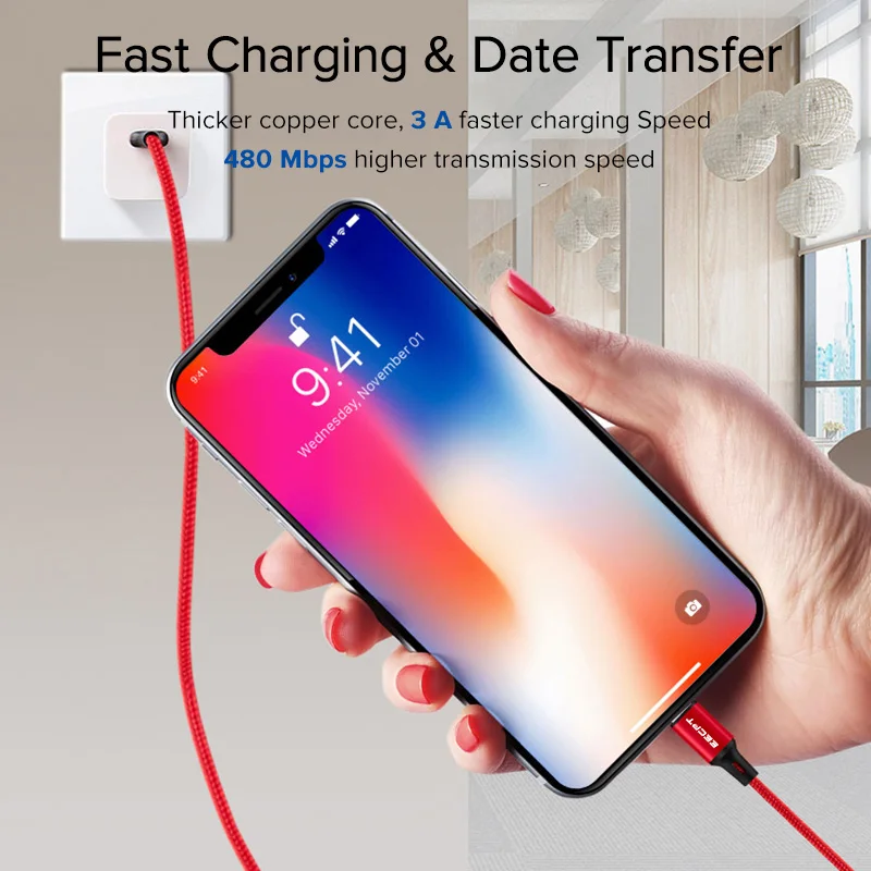 Кабель EECPT 3A USB Type C для Samsung S9 S8 кабель быстрой зарядки телефона зарядный Xiaomi Redmi Note