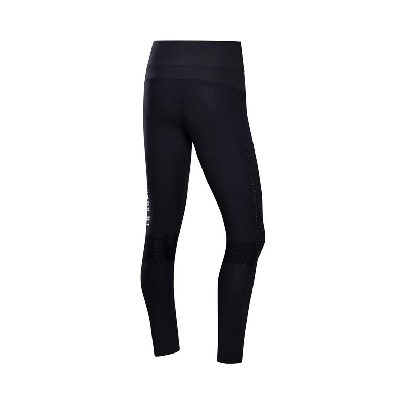Женские облегающие штаны Li Ning спортивные дышащие с подкладкой из 30% ного нейлона