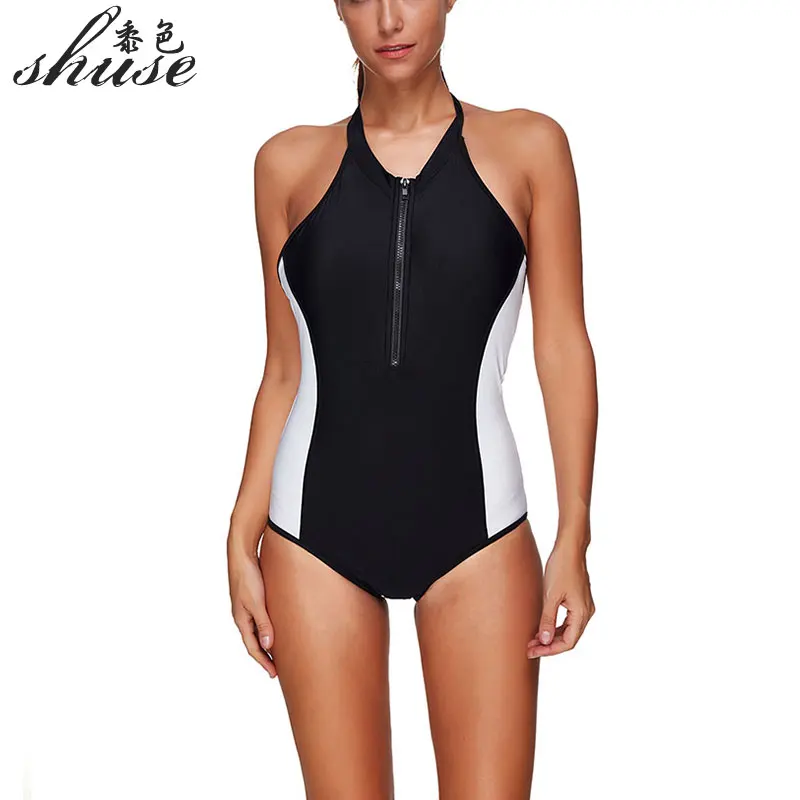 Спортивные Монокини купальники женский купальник с открытой спиной