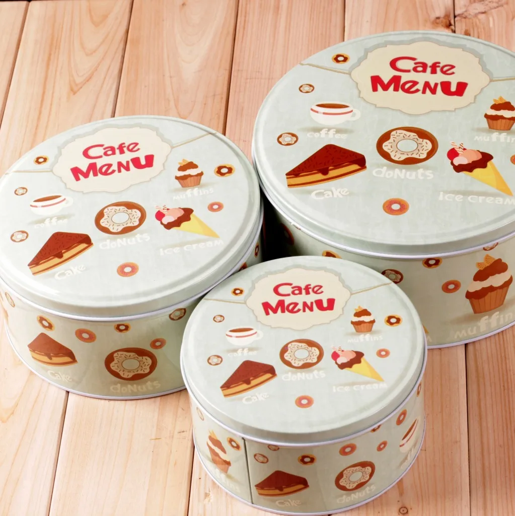 Кондитерская олова хранения Олова Конфеты Коробки Металлические Декоративные