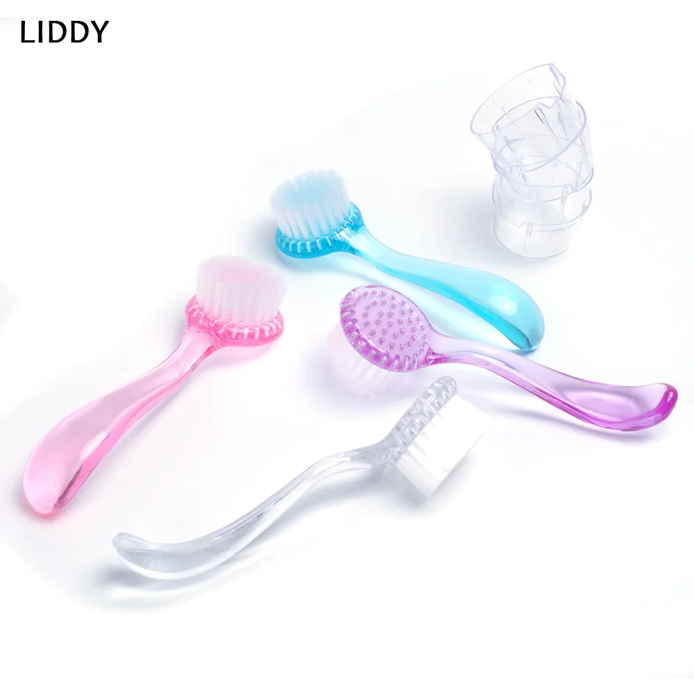 LIDDY 1 шт. мягкая щетина щетка Скраб отшелушивающая щетка для лица Уход за лицом Очищающая крышка Горячая уход за лицом инструменты
