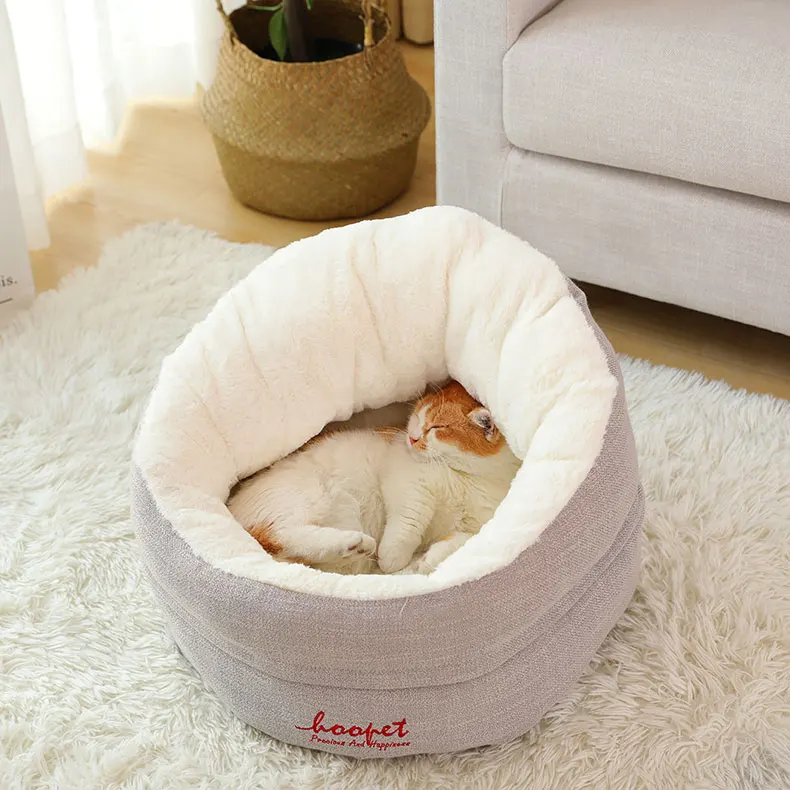 HOOPET Pet Cat Dog теплый удобный домик для щенков мягкая кровать для собак для маленьких собак