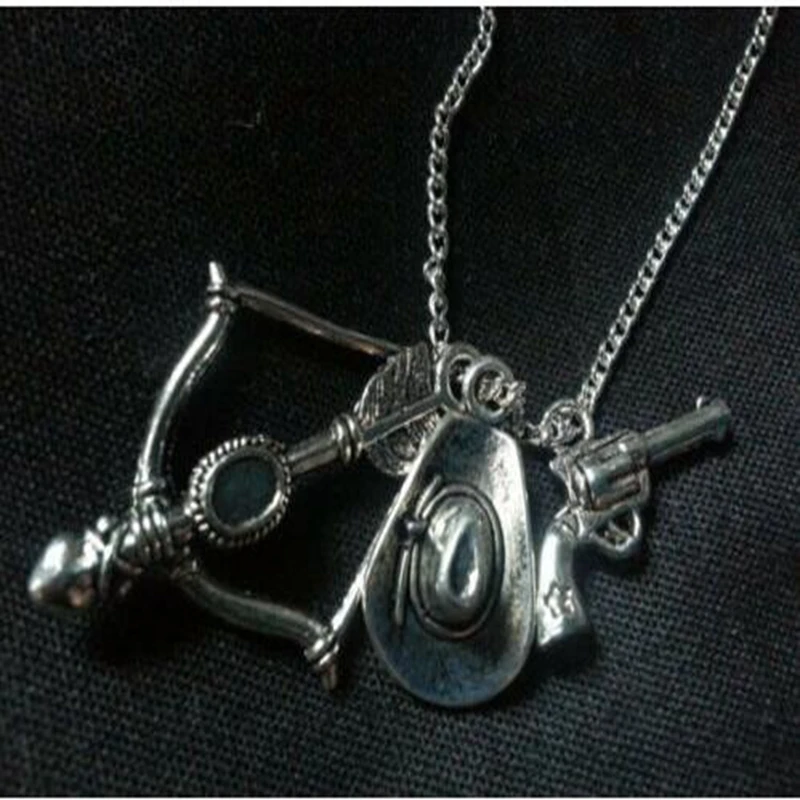 Ожерелье с подвеской в стиле зомби The Walking Dead Daryl Rick Bow Arrow модное ювелирное изделие