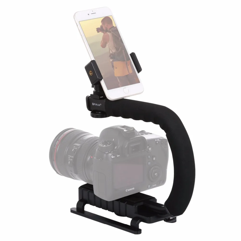 PULUZ для Steadycam c-образная u-образная рукоятка Стабилизатор камеры ж/ч головка