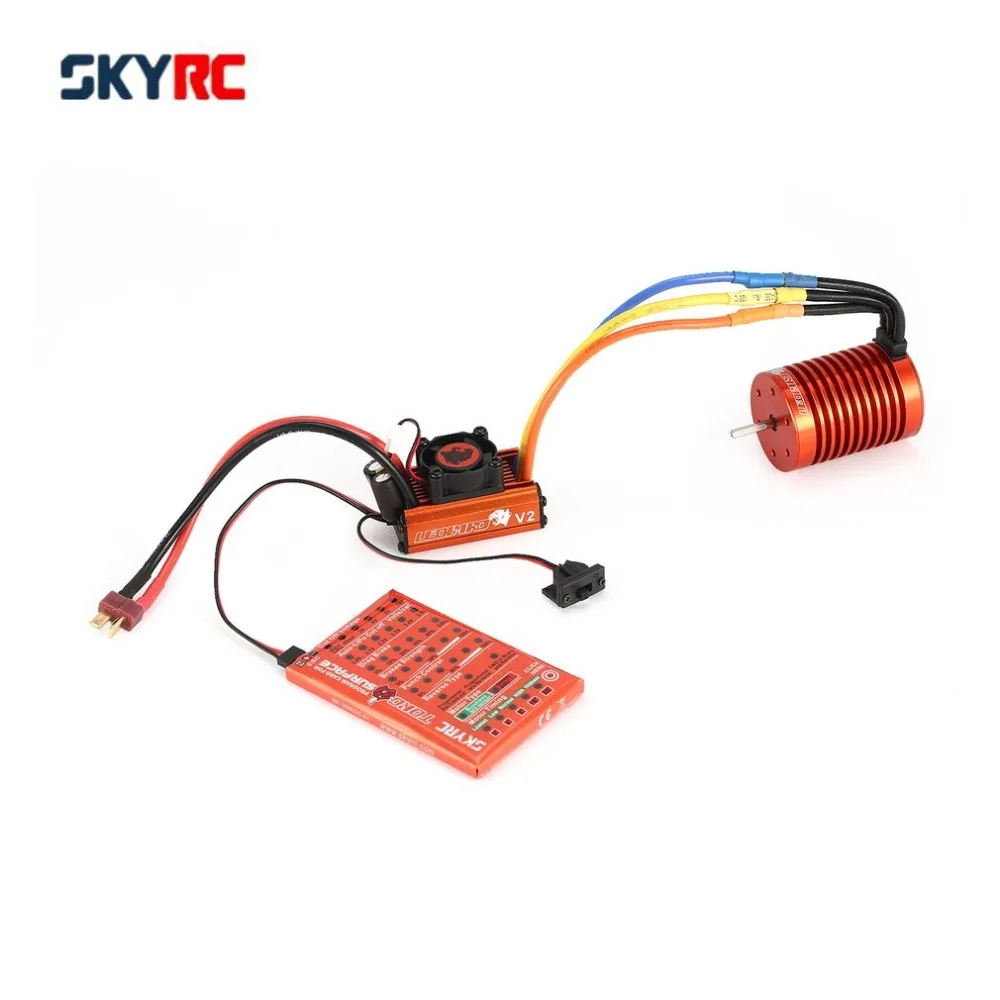 SKYRC SK-300042-02 9T 4370KV бесщеточный двигатель 60A бесщеточный ESC Программирование карты комбо набор для 1/10 RC автомобиль грузовик