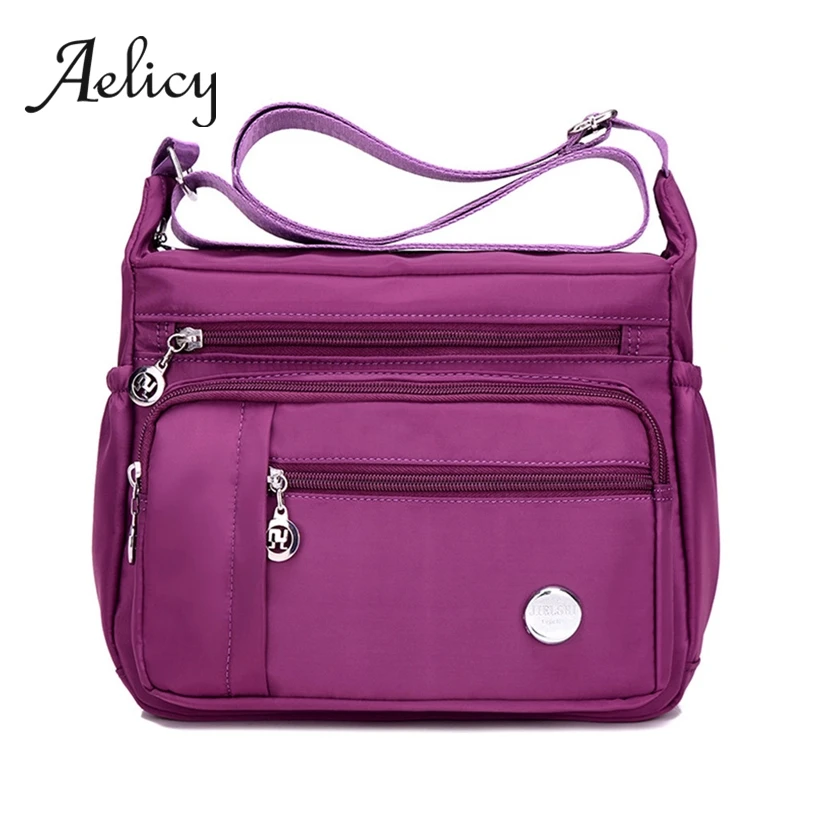 Aelicy универсальный для женщин нейлон сумки повседневное большой молнии одного