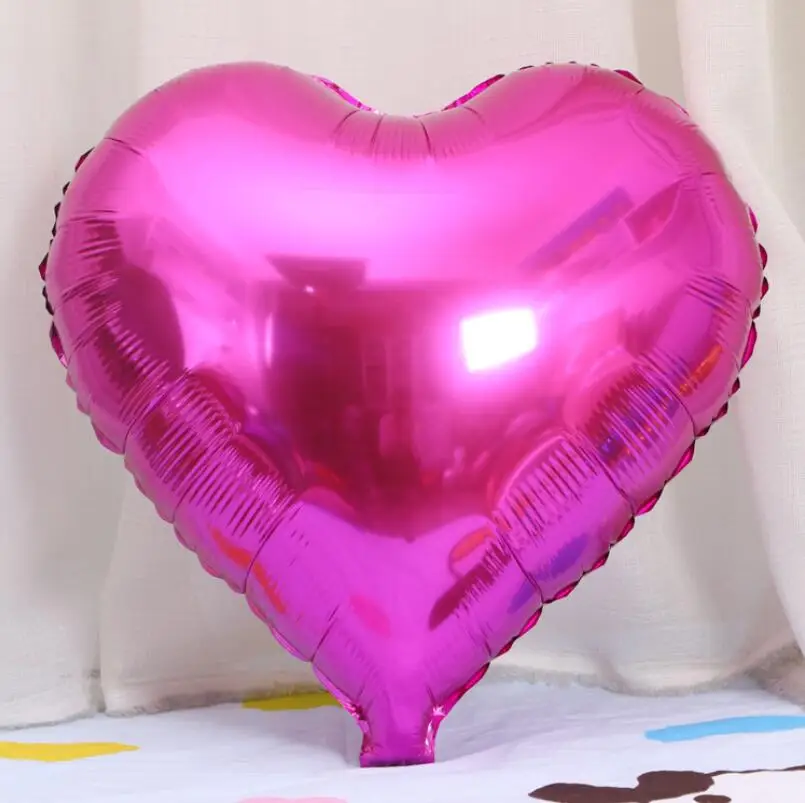 rose red heart 5 шт., 18 дюймов, розовое золото, красная звезда, сердце, фольгированные шары, свадьба, любовь, гелий, надувной шар, день рождения, украшение, шар, детские подарки - Цвет: rose red heart