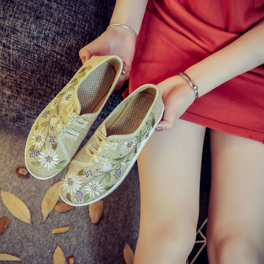 Женская парусиновая обувь на плоской подошве женская со стразами для вождения