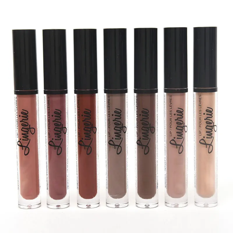 Новый Обнаженная матовая губная помада водостойкий коричневый фиолетовый