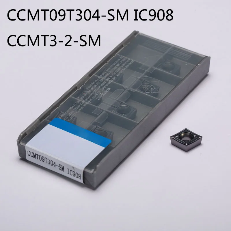20 шт./компл. ccmt09t304 SM ic908 ccmt3 2 твердого сплава внешний Токарные станки Ножи