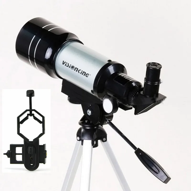 

Vsionking 70300X 70/300mm Refractor Astronomy Telescope 150X Astronomical Monocular For Beginner With Phone Camera Adapter