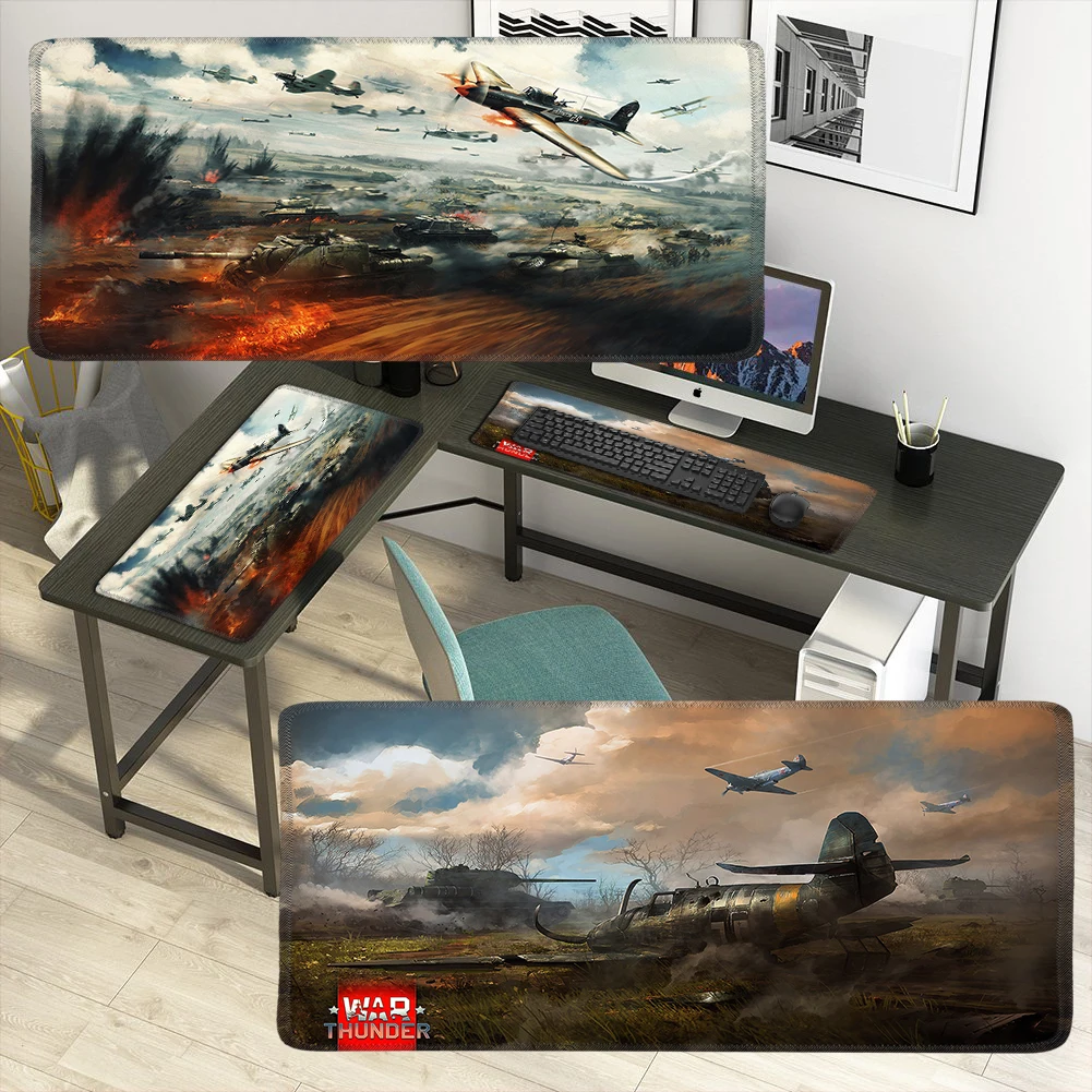 YIMAOC 30*60 см большой коврик для мыши геймер Коврик для мыши резиновый игровой Настольный коврик с блокировкой края War Thunder