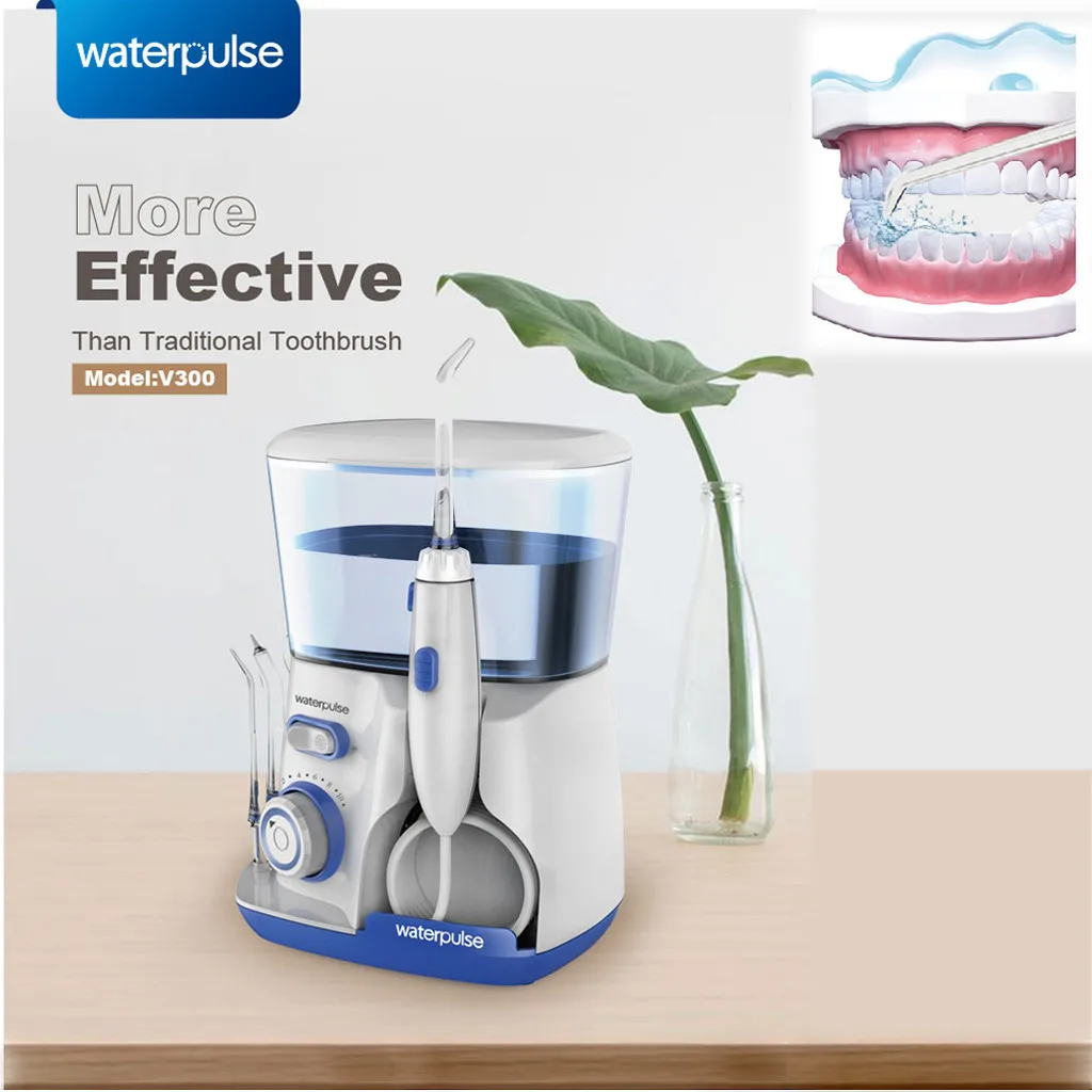 Беспроводная Вода Flosser профессиональный водонепроницаемый Стоматологический Ирригатор 10 Пульс удаление пятен зубные белые порошки удаление порошок f4.2
