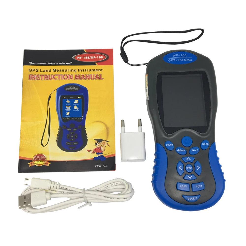 GPS Land Meter Any earth square and girth can be measured Outdoor measure area tool 0-999999.9M Land Measuring Land Surveying