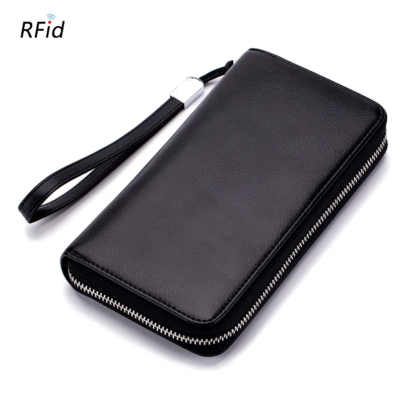 Женский модный кошелек из натуральной кожи для женщин RFID блокирующий держатель