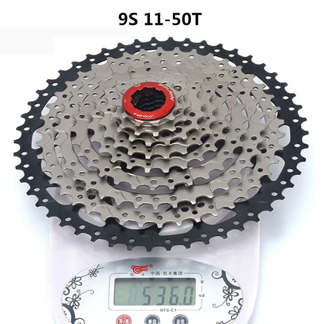 9S 11 50T BOLANY Дорожный/горный велосипед кассета маховик 8 S/9 S/10 S/11 S/12 S 11-52T скорость полный диапазон совместим с SHIMANO - Цвет: 9S 11 50T