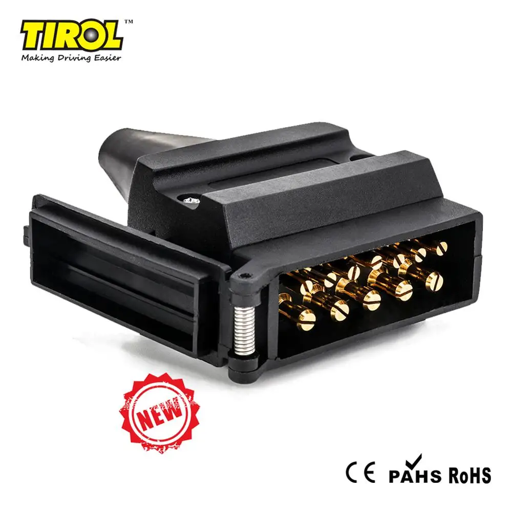 Tirol 12 Pin прицеп плоский штекер T25488a Австралийский 12V автофургон адаптер с ПВХ
