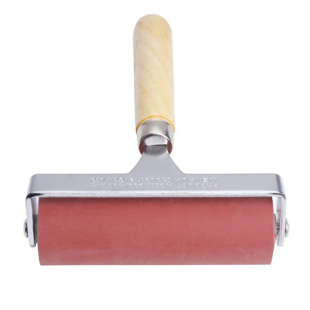 MEEDEN Жесткий Резиновый Brayer Ролик 4 дюймовый для Гравюры Ремесло Проектов|printmaking