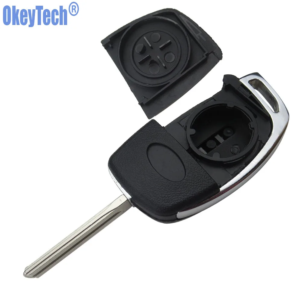Складной чехол OkeyTech 3 + 1 С 4 кнопками для HYUNDAI Mistra Santa Fe Sonata Tucson Accent I30 I40 I45|Ключ от