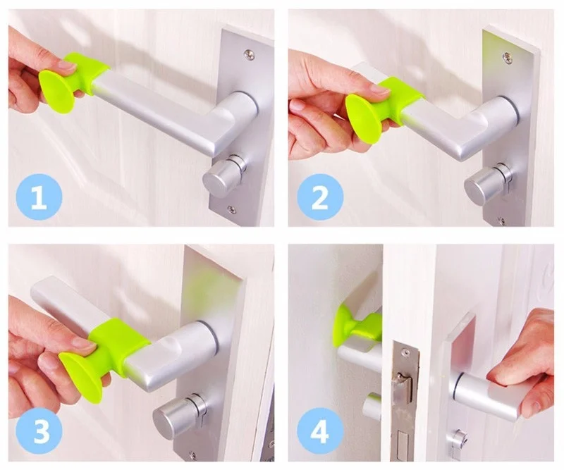 5 шт./компл. силиконовые ручки двери ручка ночлега стены протекторы бампера дверь