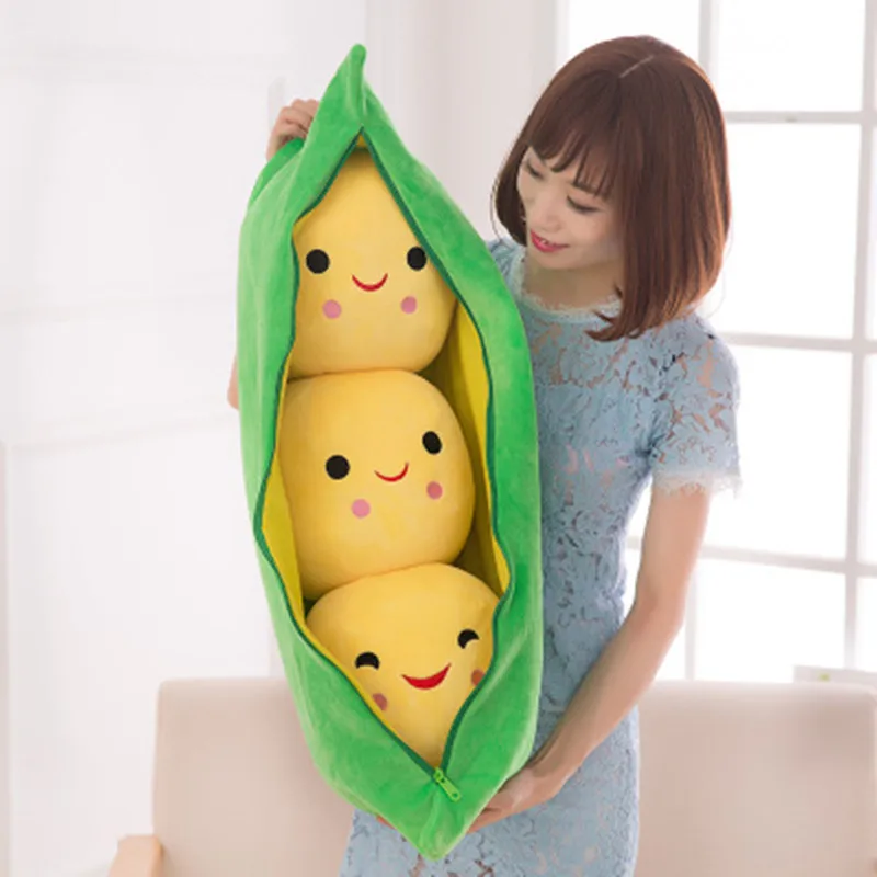 С изображениями растений детские плюшевые игрушки куклы Мягкие Kawaii Гороховая подвесное украшение Подушка диванная подушка 25/40 м для маленьких мальчиков девочки; дети игрушки